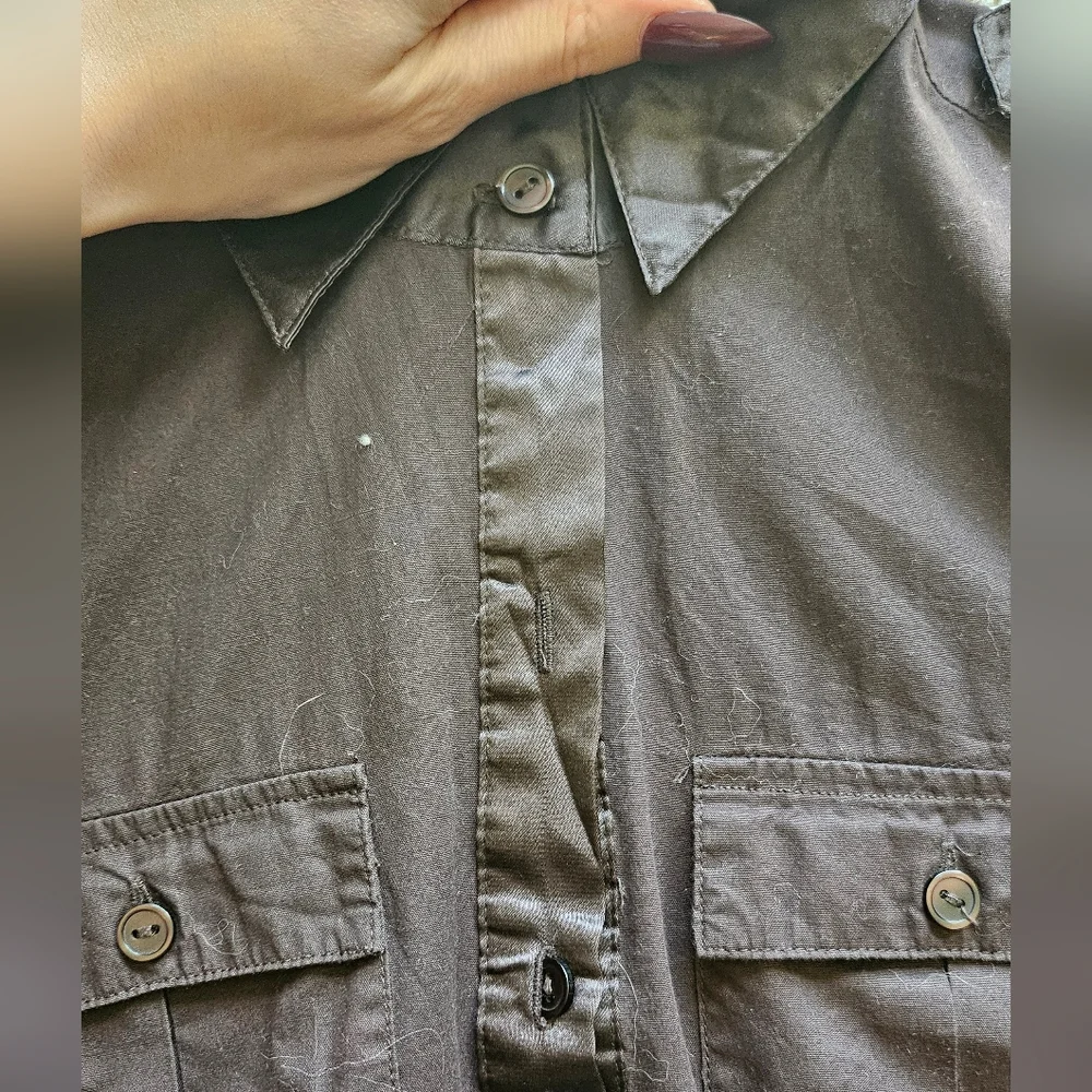Brown Button Down Dress - Picture 9 of 10